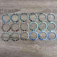 Hotsales 38*30.6mm lunettes de montre colorées lunette en céramique pièces de rechange lunettes extérieures