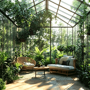 Véranda en verre incliné moderne de luxe, jardin d'hiver résidentiel, <span class=keywords><strong>solarium</strong></span>, toit rétractable en alliage d'aluminium pour enclos de piscine - Product Image 2