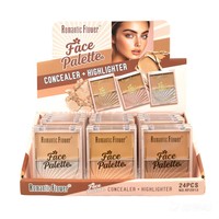 Palette de Sculpting Bicolore Douce et Mélangeable, Poudre de Contouring Mate et Palette de Highlighter Scintillant Fin pour Maquillage de Mariage et Séances Photo
