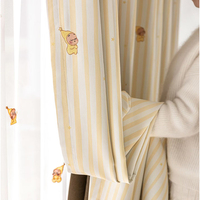 Rideaux en chenille pour enfants, motif étoile soleil, adaptés aux enfants, en tissu polyester moelleux, vente en gros