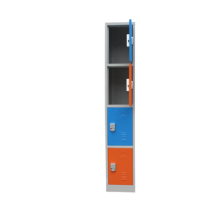Nuevos Diseños <span class=keywords><strong>de</strong></span> Armario Metálico Moderno Comercial <span class=keywords><strong>de</strong></span> 4 Compartimentos y 4 Puertas Corredizas Coloridas para <span class=keywords><strong>Ropa</strong></span> - Product Image 3