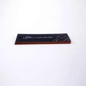 Conception personnalisée étiquette de prix étiquette volante de luxe en papier spécial <span class=keywords><strong>noir</strong></span>, étiquettes en tissu en <span class=keywords><strong>feutre</strong></span> d'estampage rose doré à chaud - Product Image 4