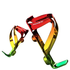 Nuovo colore arcobaleno manubrio della bicicletta portabottiglie ciclismo strada MTB bici acqua gabbia ad alta resistenza in plastica portabottiglie per bici