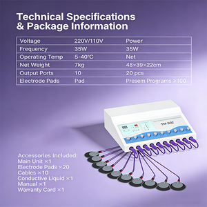 Appareil de stimulation musculaire EMS par <span class=keywords><strong>électrostimulation</strong></span> à ondes russes portable pour la physiothérapie et la perte de poids - Product Image 4