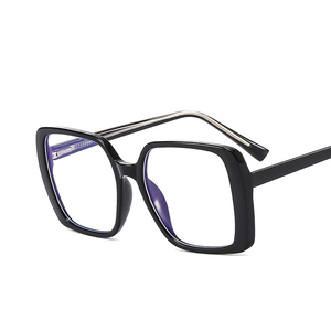 Độc đáo chống-ánh sáng màu xanh Leopard Cat <span class=keywords><strong>Eye</strong></span> vuông kính khung cho phụ nữ 2023 thời trang thương hiệu quá khổ máy tính Kính mắt nữ - Product Image 4