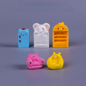 KI zhuojing - Muebles y adornos pequeños de dibujos animados <span class=keywords><strong>para</strong></span> micropaisajes, decoración DIY <span class=keywords><strong>para</strong></span> sala de estar, cama, accesorios de decoración infantil - Product Image 2
