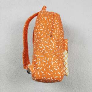 Mochila Escolar BA0339 RTS con Estampado de Helado Naranja para Niños Pequeños, Artículo Escolar al por Mayor con Cierre, Mochila Escolar - Product Image 3