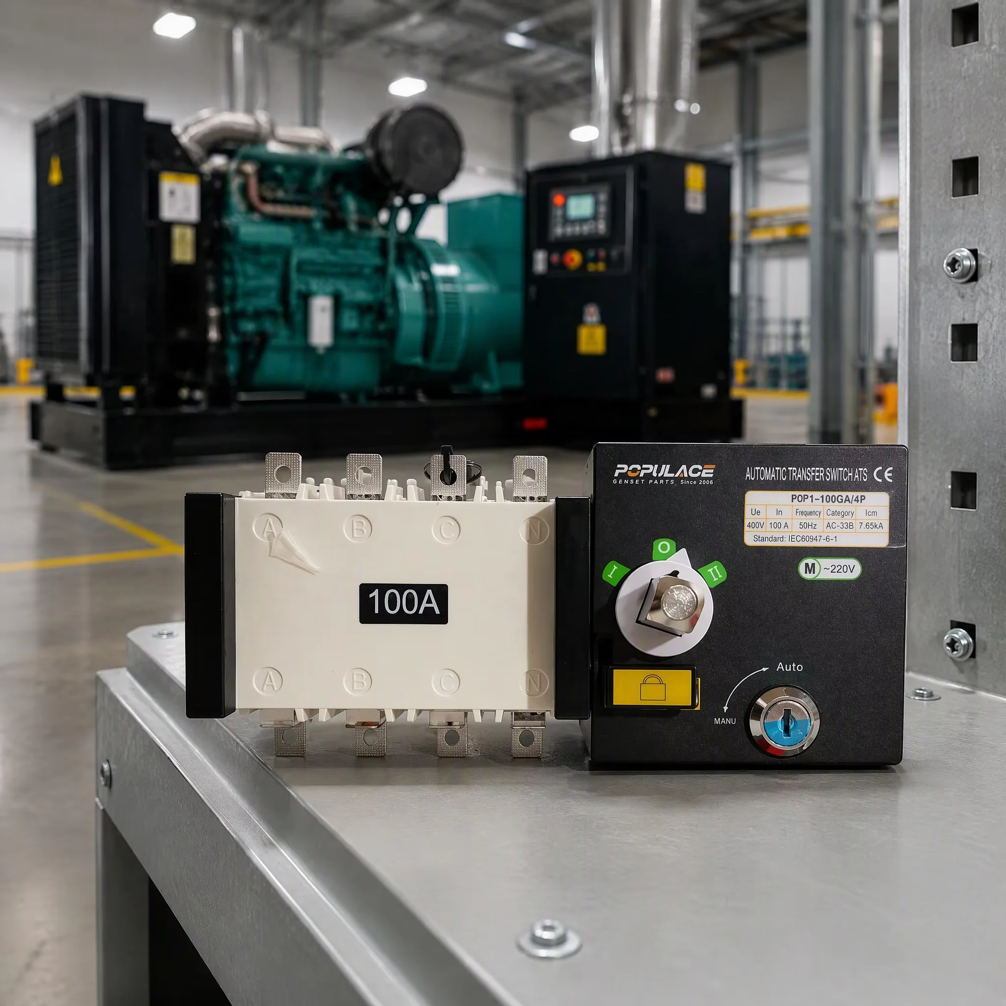 High Quality ATS Automatic <strong>Generator</strong> <strong>Changeover</strong> <strong>Switch</strong> 100A <strong>300A</strong> 400A 630A 4P for <strong>Generator</strong>