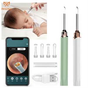 Removedor de cera eléctrico para oídos Pakiss con selección de oídos y cuchara de limpieza Sensor CMOS 5MP 30FPS Transmisión - Product Image 5