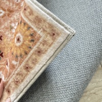 Flannel Printed Hallway Runner Rug 70x122cm Non-Slip Machine Washable Vintage Boho Area Carpet for Corridor Entryway