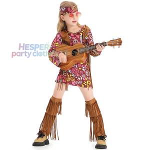 Disfraz de Cantante de Hip-Hop para Niñas, Estilo Hippie Rock, para Actuaciones en Escenarios de Carnaval de Halloween - Product Image 1