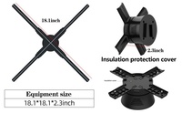 Nouveau Ventilateur Holographique 3D à 4 Pales 1920*1080 avec Affichage Holographique et Rotation, Vente en Gros Chine 2026