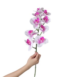 Flor Artificial Realista <span class=keywords><strong>de</strong></span> <span class=keywords><strong>Phalaenopsis</strong></span>, Pegada a Mano, Resistente al Agua, <span class=keywords><strong>de</strong></span> Larga Duración, Decoración Interior para el Hogar y la Oficina, Flor Biónica - Product Image 5