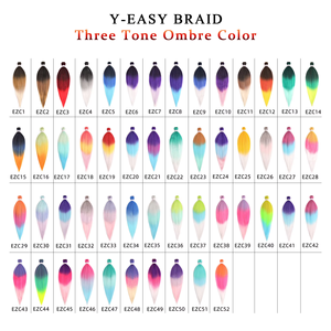 Extensions de cheveux synthétiques tressées en boîte, texture Yaki, 100g, à trame unique, pour tresses jumbo, personnalisables – Meilleures ventes - Product Image 5