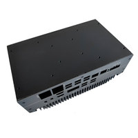 Caja de aluminio Computadora industrial sin ventilador Pantalla HD VGA LAN USB Pantalla ancha Inteligencia artificial Amplio voltaje industrial