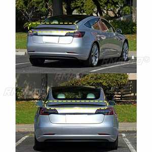 สปอยเลอร์หลังรถยนต์แบบใหม่ สำหรับ Tesla Model 3 ปี 2017 2018 2019  ชุดแต่งสปอยเลอร์ฝากระโปรงท้าย  ปีกหลัง  ตกแต่งท้ายรถ - Product Image 5