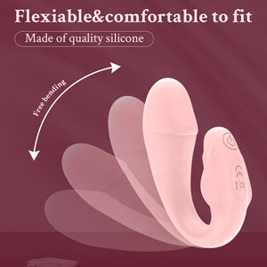 Vibratore Indossabile a Forma di Slip con Telecomando, 10 Frequenze, Stimolazione Clitoridea e del Punto G, Dildo Impermeabile a Lunga Portata con Sensazione Realistica - Product Image 4