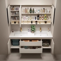 Ensemble Moderne de Meubles-Lavabos de Salle de Bain de Luxe en Contreplaqué Sur Mesure – Double Vasque et Produits de Coiffeuse de Luxe en Gros