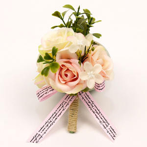 Модная девушка Подружка невесты искусственный шелк свадебный запястье корсаж для выпускного вечера цветы для девушки невесты Горячая - Product Image 3