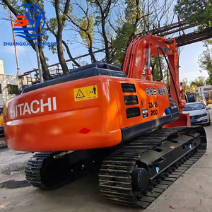 Excavadora hidráulica usada de 20 toneladas Japón Original Hitachi Zx200 Excavadora hidráulica sobre orugas en excelentes condiciones a la venta - Product Image 3