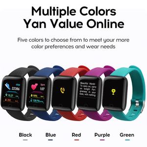 Reloj Inteligente D13 Cuadrado de Silicona <span class=keywords><strong>para</strong></span> Hombre y Mujer, 116 Plus, Modo Deportivo, Seguimiento de Actividad Física, Recordatorio de Mensajes, Reloj Inteligente Económico - Product Image 6