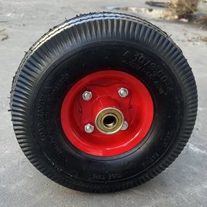 4.10/3.50-4 Pneumatischer Gummireifen und Rad 10-Zoll-Hand-LKW-Reifen und-Rad für Gorilla Cart Dolly Rasenmäher und Garten wagen - Product Image 6