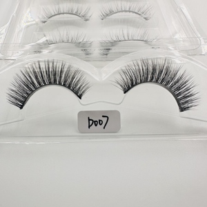 Extensions de cils 3D synthétiques réutilisables, faits main, avec étiquette personnalisée, <span class=keywords><strong>2</strong></span> rangées, emballage personnalisé avec logo, <span class=keywords><strong>volume</strong></span>, vente en gros - Product Image 3