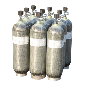 2024 CE certificado personalizado 4.7L presión positiva completamente envuelto fibra de carbono M8 * 1,5 elegante SCBA Scba equipo de extinción de incendios - Product Image 3