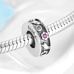 Real 925 Sterling <strong>Sliver</strong> Like Leaf Fashion Jewelry <strong>Sliver</strong> Spacer Beads Charms for Fashion Woman Accessories Wholesale Jewelry - Product Image 5