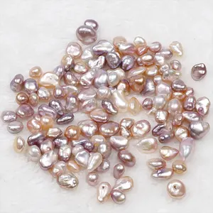 Venta al por mayor 6-9mm agua dulce Keshi perlas barroco forma suelta perlas