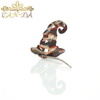 Erucanyuan — épingles à cheveux décoratives en forme de chapeau de sorcière sculptées, accessoires amusants, pinces à cheveux pour filles, pour femmes, nouvelle collection
