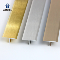 Bande de garniture de carrelage en aluminium de couverture garniture murale décorative profilés en aluminium accessoires de carrelage de sol en forme de T