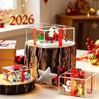 Vitrine d'exposition en acrylique transparent en gros avec logo personnalisé, anti-poussière, pour figurines, boîte de rangement en acrylique pour objets de collection