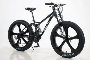 Bicicletta da Neve Mountain Bike all'Ingrosso Bi-ammortizzata a 21 Velocità da 26 Pollici con Pneumatici Grandi Fat - Product Image 3