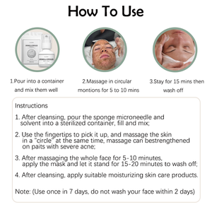 Kit de Peeling Bioactif aux Algues ZS pour le Resurfaçage Cutané, Réduit le Mélasma, l'Hyperpigmentation, les Cicatrices et les Vergetures – Kit de Peeling <span class=keywords><strong>Bio</strong></span>-Microneedle - Product Image 6