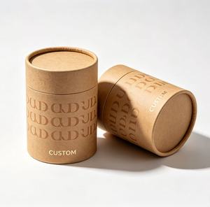 Custom Eco-friendly Cosmetic Paper Tube with Gold <b>Foil</b> Recyclable Packaging for Face Cream Skincare - Product Image 3