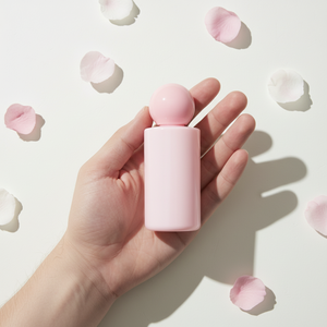 Flacon de <span class=keywords><strong>parfum</strong></span> en verre rose/transparent 50 ml et 30 ml, étiquettes sérigraphiées pour femmes - Product Image 2