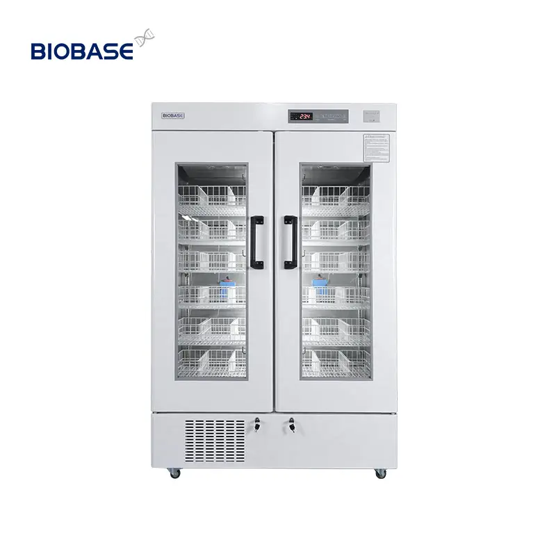 BIOBASE Banco de sangre Refrigerador 966L Venta caliente refrigerador de doble puerta refrigerador de vacunas precio