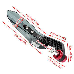 Suministro de fábrica Aluminio Plástico Guardamanos Motocicleta Protector de manos A prueba de viento Scooter Manillar Protectores - Product Image 2