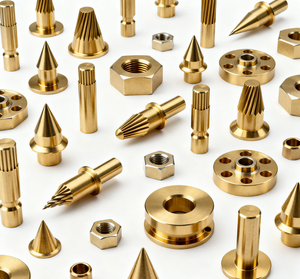 قطع نحاسية مصنعة بتقنية التحكم الرقمي بالحاسوب، خراطيش نحاسية، مسامير سداسية، بوشات دقيقة - Product Image 2