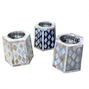 Brûleur d'encens indien religieux moderne en nacre naturelle durable, personnalisé MOP Mabkhara Mubkhar Bukhoor Bakhoor Falak World - Product Image 1