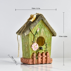 Arrosoir en résine en forme de sac, nichoir pour oiseaux, ornement artisanal d'extérieur - Décoration de sculpture pour maison, jardin, balcon - Product Image 3