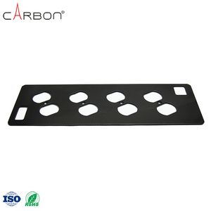 Precio barato <span class=keywords><strong>puro</strong></span> 3K de fibra de carbono de tubo de fibra de carbono con placa de corte CNC - Product Image 1