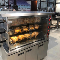 Four à rôtir industriel professionnel pour poulet, électrique/gaz, machine à rôtir sur rotissoire à vendre