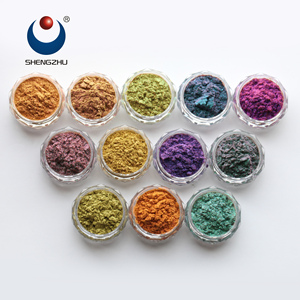 Shengzhu <span class=keywords><strong>Orange</strong></span> Rouge Or Poudre COT Série Multi Chrome Pigment Fard À Paupières - Product Image 2