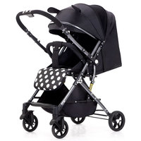 Vente en gros de poussette pour bébé légère, multifonctionnelle, facile à plier, poussette bidirectionnelle, sièges confortables bidirectionnels, porte-bébé design