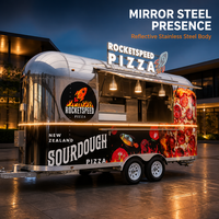 Mobiler Pizza-Foodtruck mit Vollausstattung Kommerzielles Straßenverkaufsfahrzeug für Pizza, Bäckerei und Outdoor-Catering