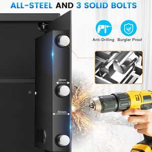 XBT-Factory Smart Commercial Electronic Digital Money Security Safe Cabinet Steel Jewelry Locker Cash Deposit <b>Box</b> - Product Image 3