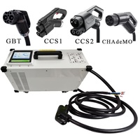 Chargeur rapide portable pour voitures électriques 7/20/30/40 kW, CCS2, utilisation domestique, CCS GBT, chargeur rapide DC pour véhicules électriques, station de charge pour véhicules électriques, écran LCD 4,3 pouces