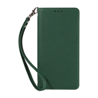 Étui portefeuille en cuir PU grain litchi avec porte-cartes, dragonne et béquille pour iPhone 13 Pro Max/13 Pro/13/13 Mini
